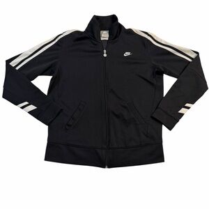 Nike Jacket Youth L (12-14) Black Dri Fit Full Zip Training Warmup Track